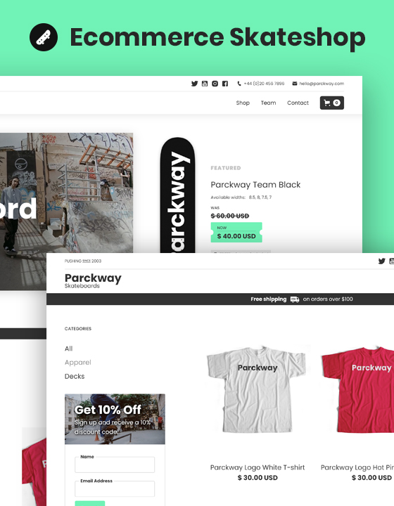 Skateboard Retail HTML5 Responsive site Template